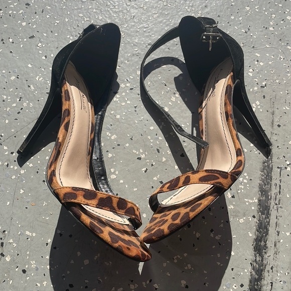 Anne Michelle leopard print Strappy heels - Picture 1 of 5